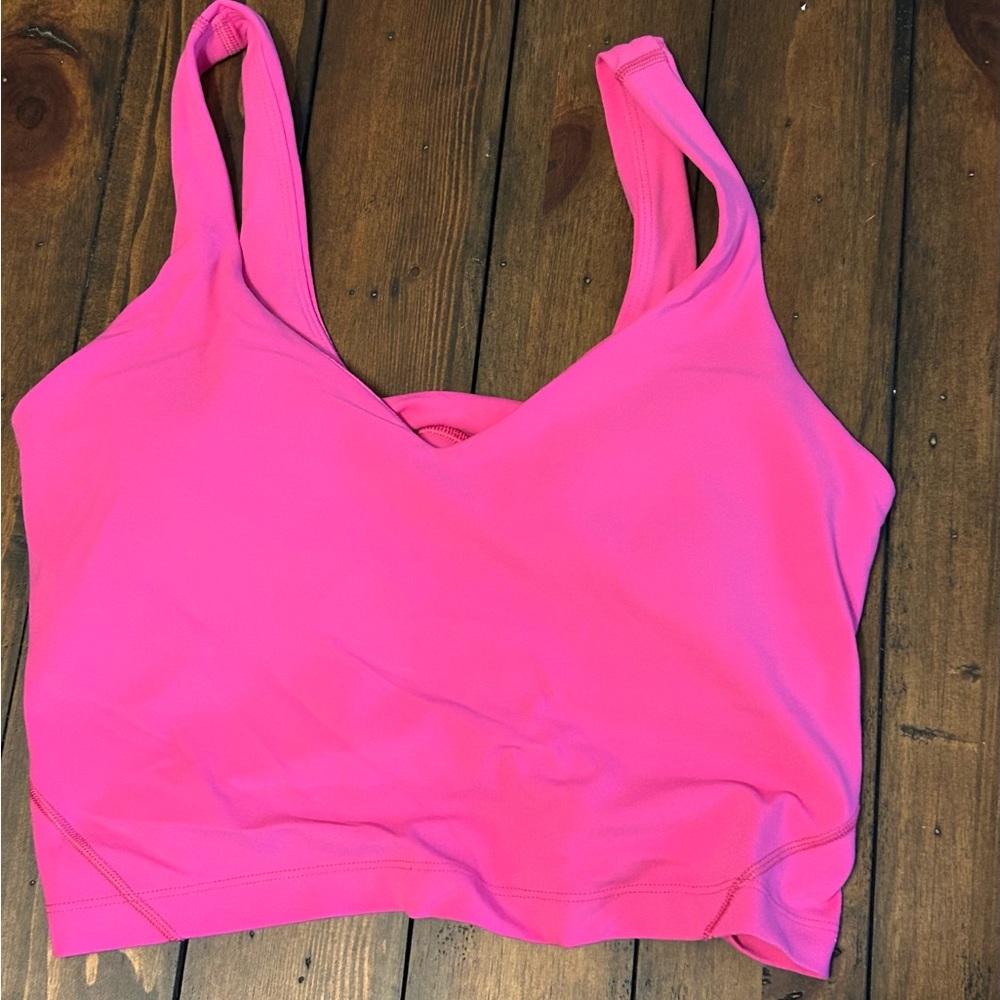 Lululemon Align Cropped Tank in Sonic Pink